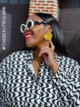 Load image into Gallery viewer, ORCHID STATEMENT EARRINGS