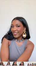 Load image into Gallery viewer, PREORDER: SAGA STATEMENT EARRINGS (SHORT GOLD)
