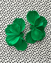 Load image into Gallery viewer, PREORDER: MICAÉLA STATEMENT STUDS (Dasheen Green)