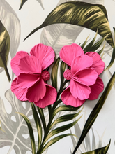 Load image into Gallery viewer, PREORDER: MICAÉLA STATEMENT STUDS (Hibiscus)