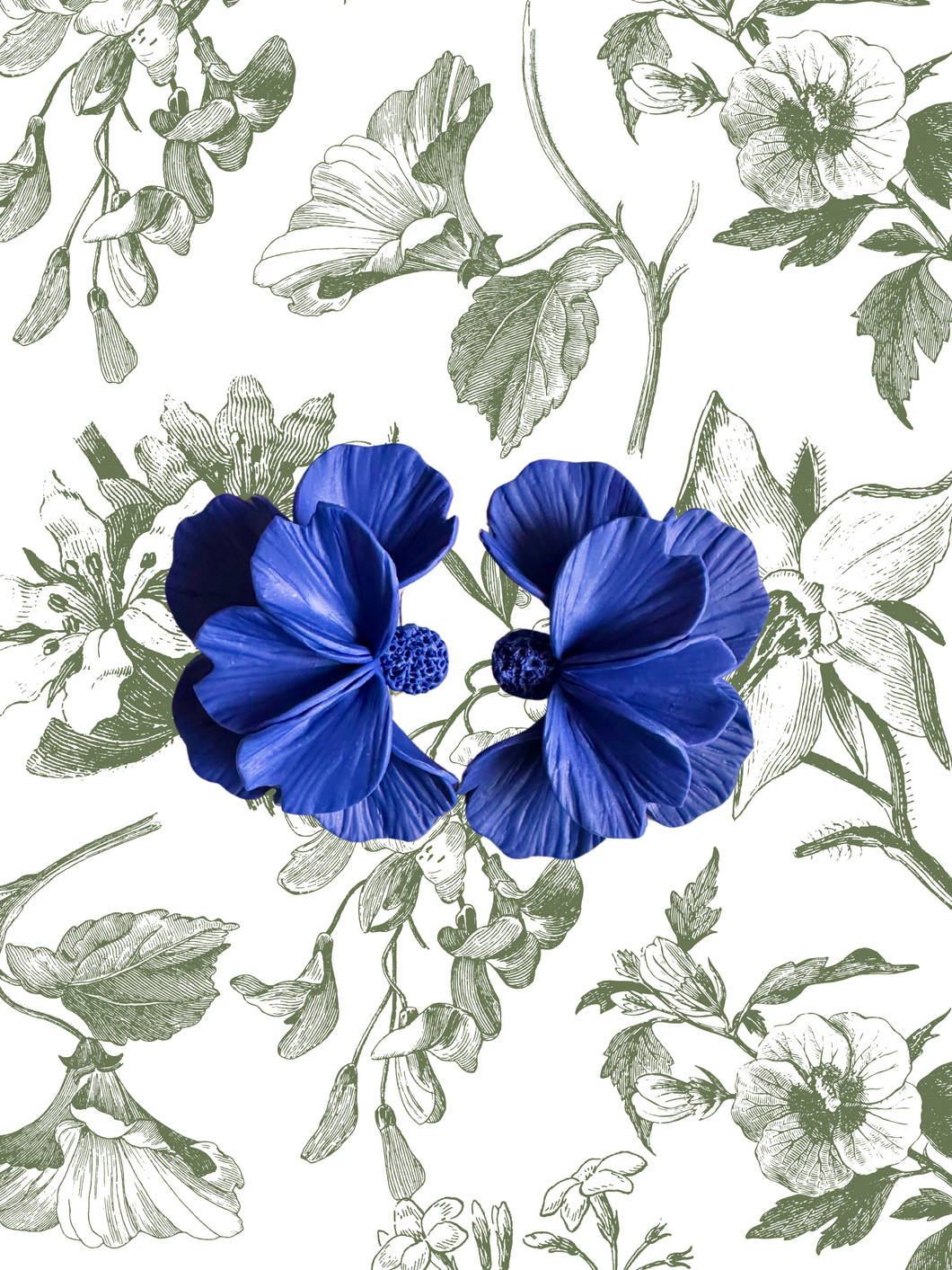 MINI MICAÉLA STATEMENT EARRINGS (Indigo)